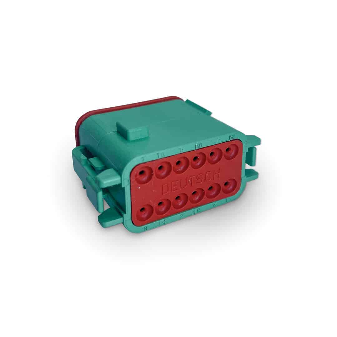 TE Connectivity DEUTSCH DT06-12SC-P012-PLG, 12P, GRN, N, SEAL RET, ENH KEY, C