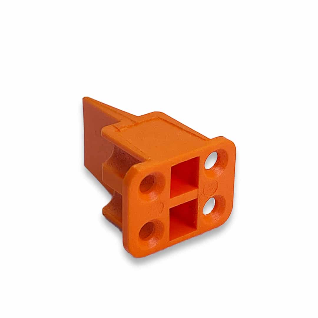 TE Connectivity DEUTSCH Wedge Lock, 4 Position Plug, Orange, DTP Series