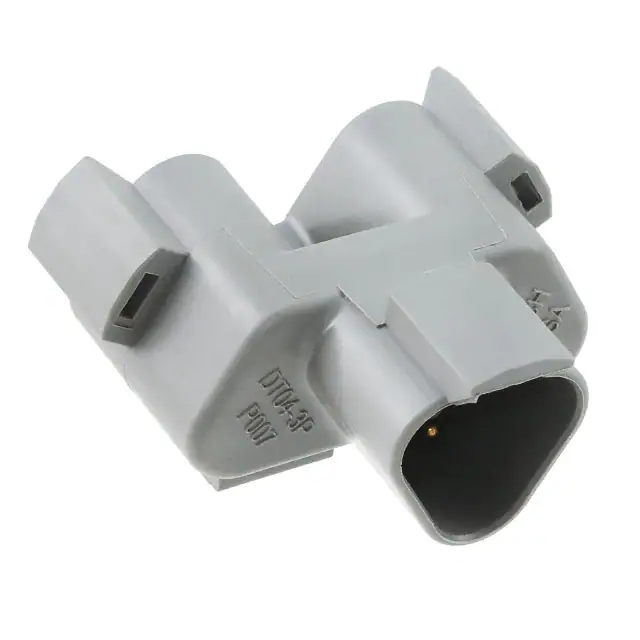 TE Connectivity DEUTSCH DT04-3P-P007 3 Position Receptacle, Gray, Y-Splitter