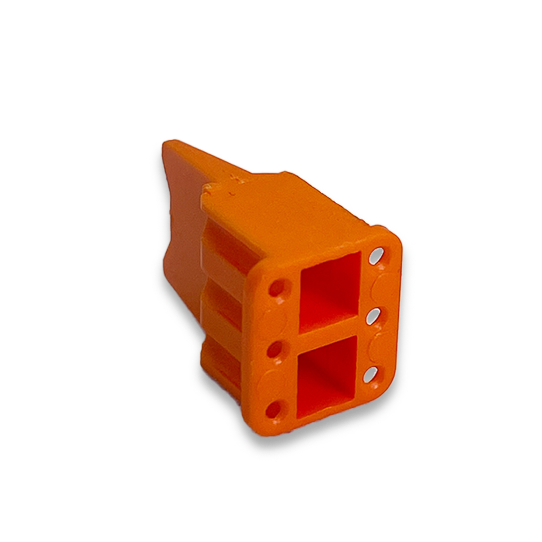 TE Connectivity DEUTSCH WM-6S Wedge Lock, 6 Position Plug, Orange, DTM Series