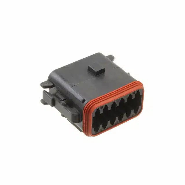 TE Connectivity DEUTSCH DT06-12SB-P012-PLG, 12P, BLK, N, SEAL RET, ENH KEY, B