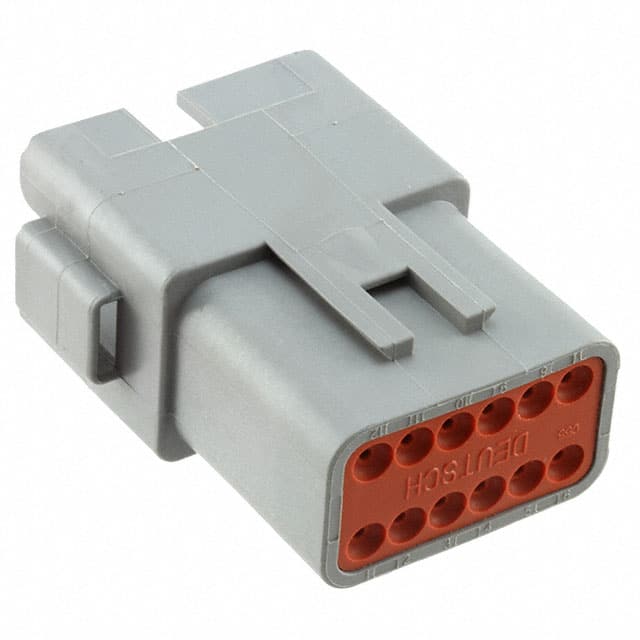 TE Connectivity DEUTSCH DT04-12PA-B016 12 Position Receptacle, Gray