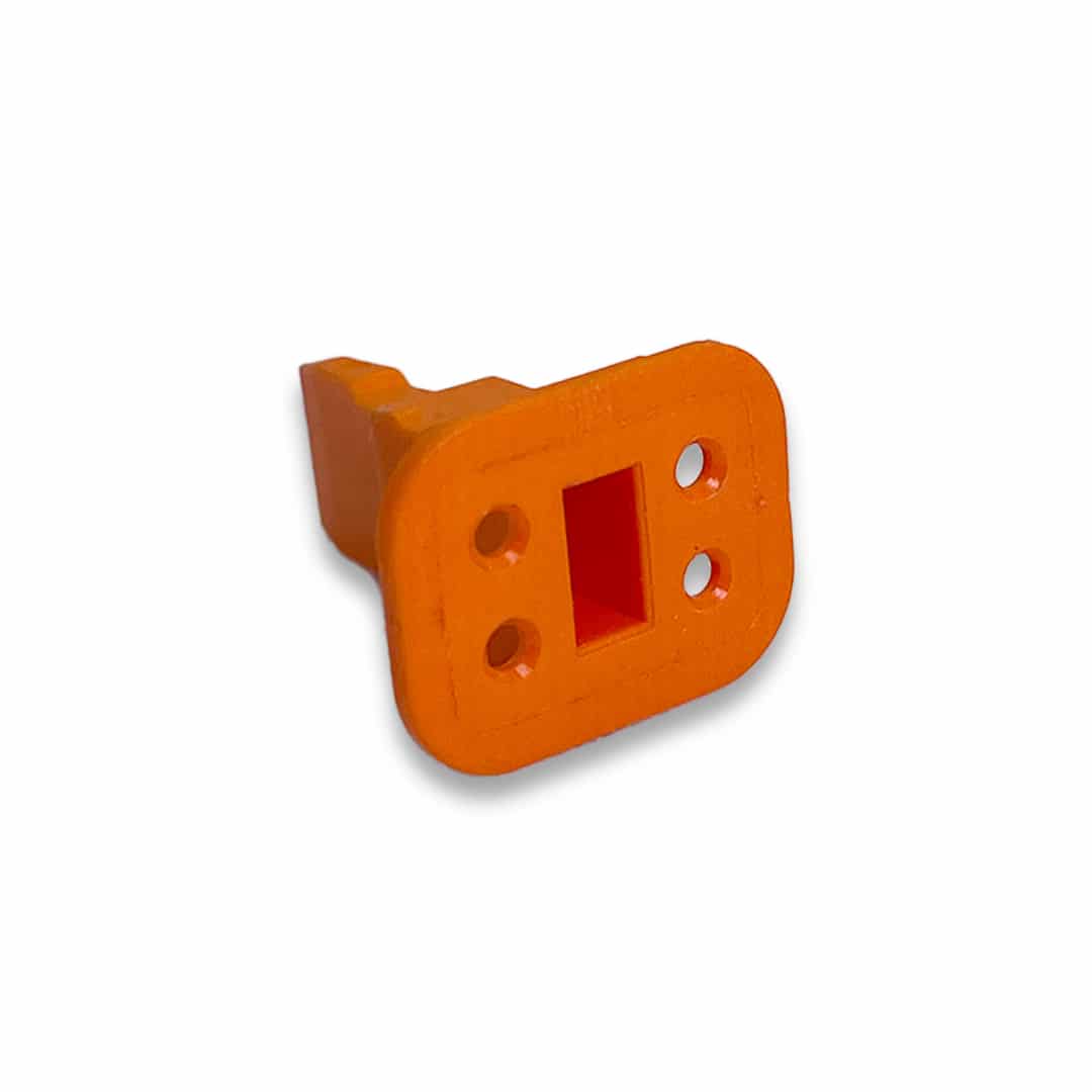 TE Connectivity DEUTSCH W4S-WEDGE LOCK - 4 SOCKET PLUG - ORANGE