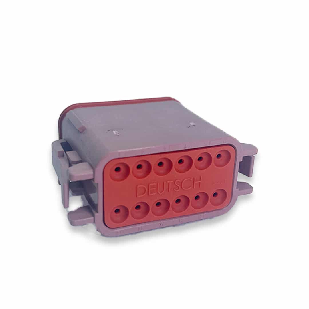 TE Connectivity DEUTSCH DT06-12SD-P012-PLG, 12P, BRN, N, SEAL RET, ENH KEY, D