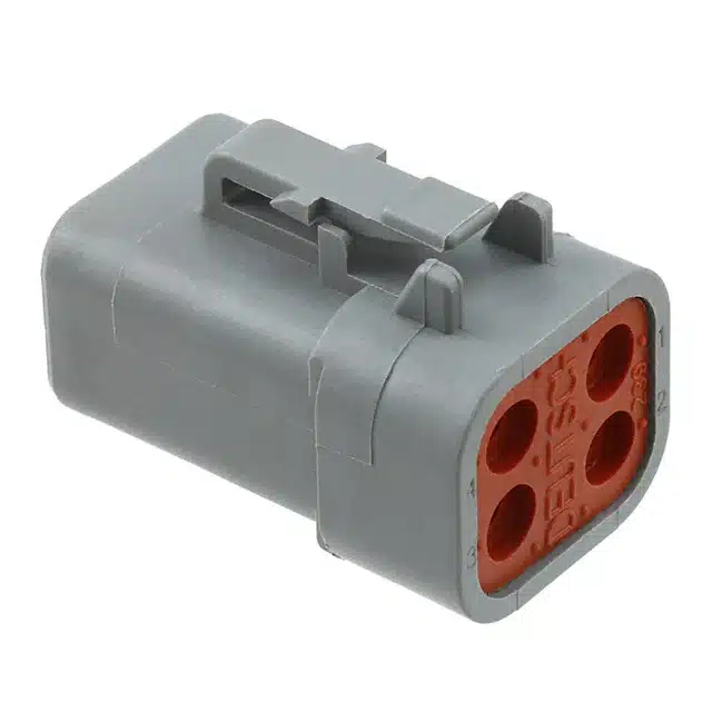 TE Connectivity DEUTSCH DTP06-4S-PLG, 4P, GRY, N