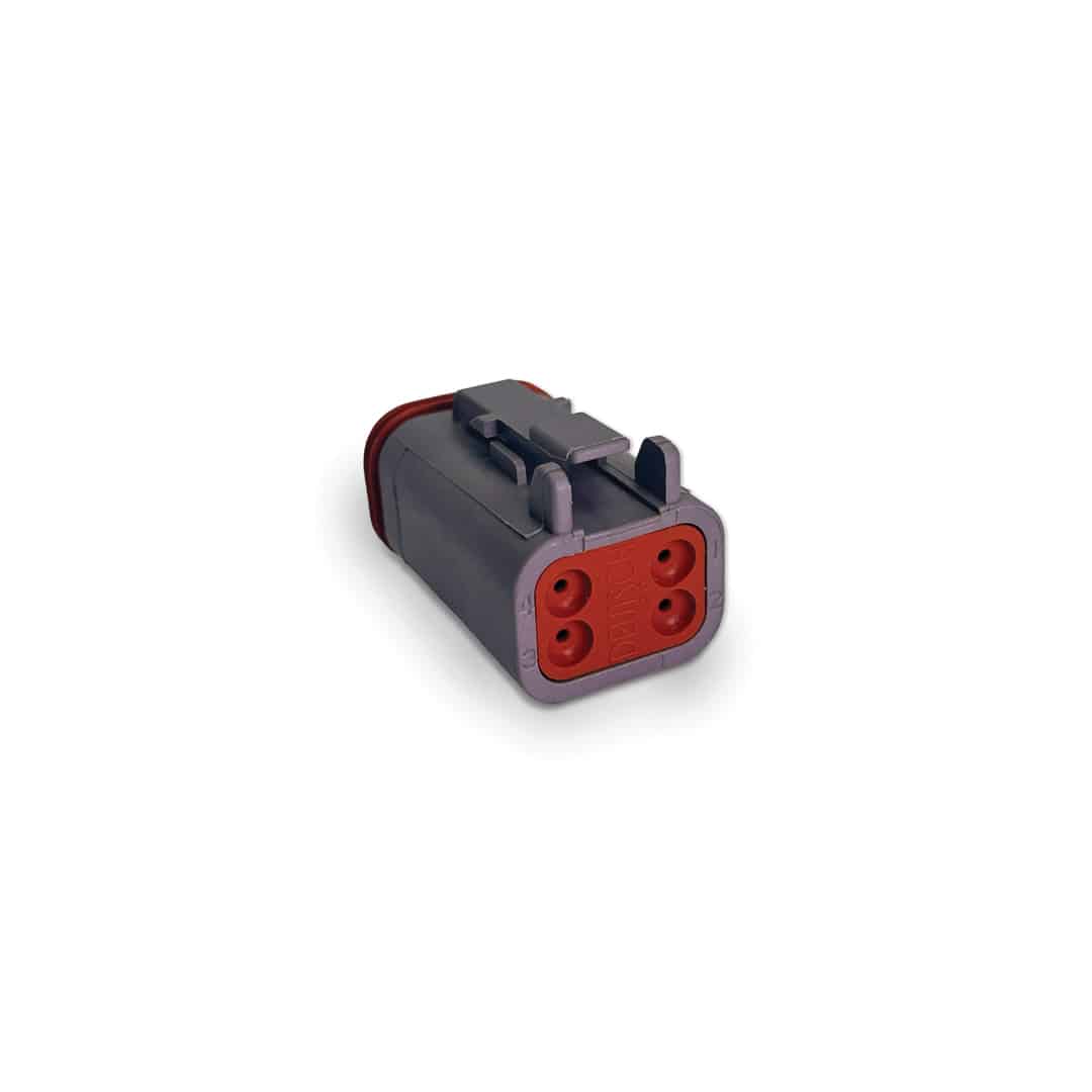 TE Connectivity DEUTSCH DT06-4S-PLG, 4P, GRY, N