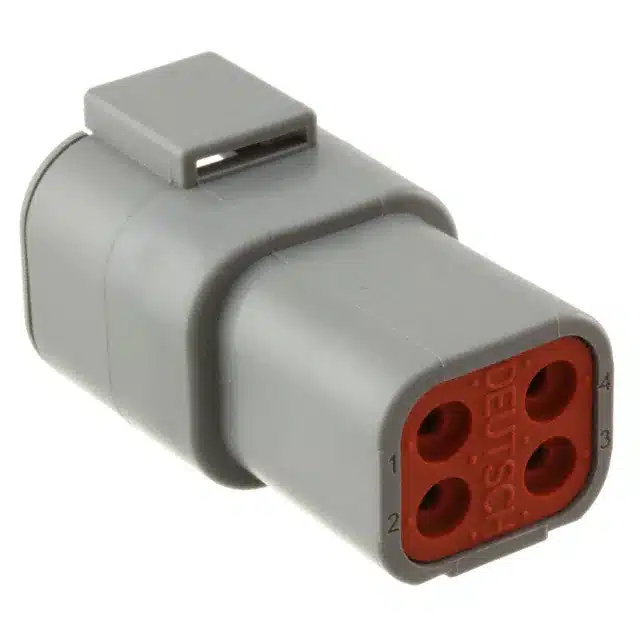 TE Connectivity DEUTSCH DTP04-4P-REC, 4P, GRY, N
