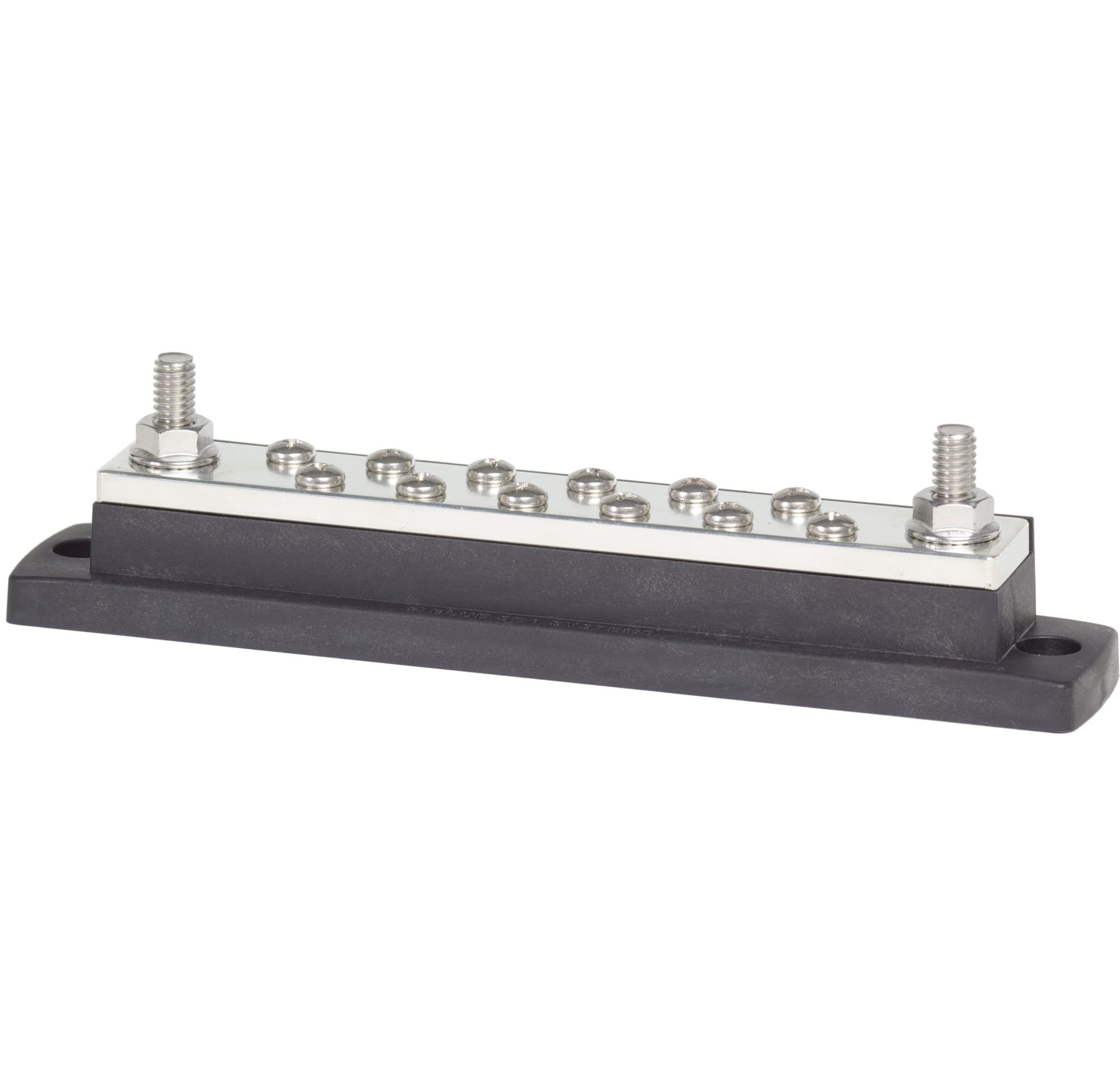 Blue Sea 2105 MaxiBus 250A BusBar - Two 5/16in-18 Studs and Twelve #10-24 Screws