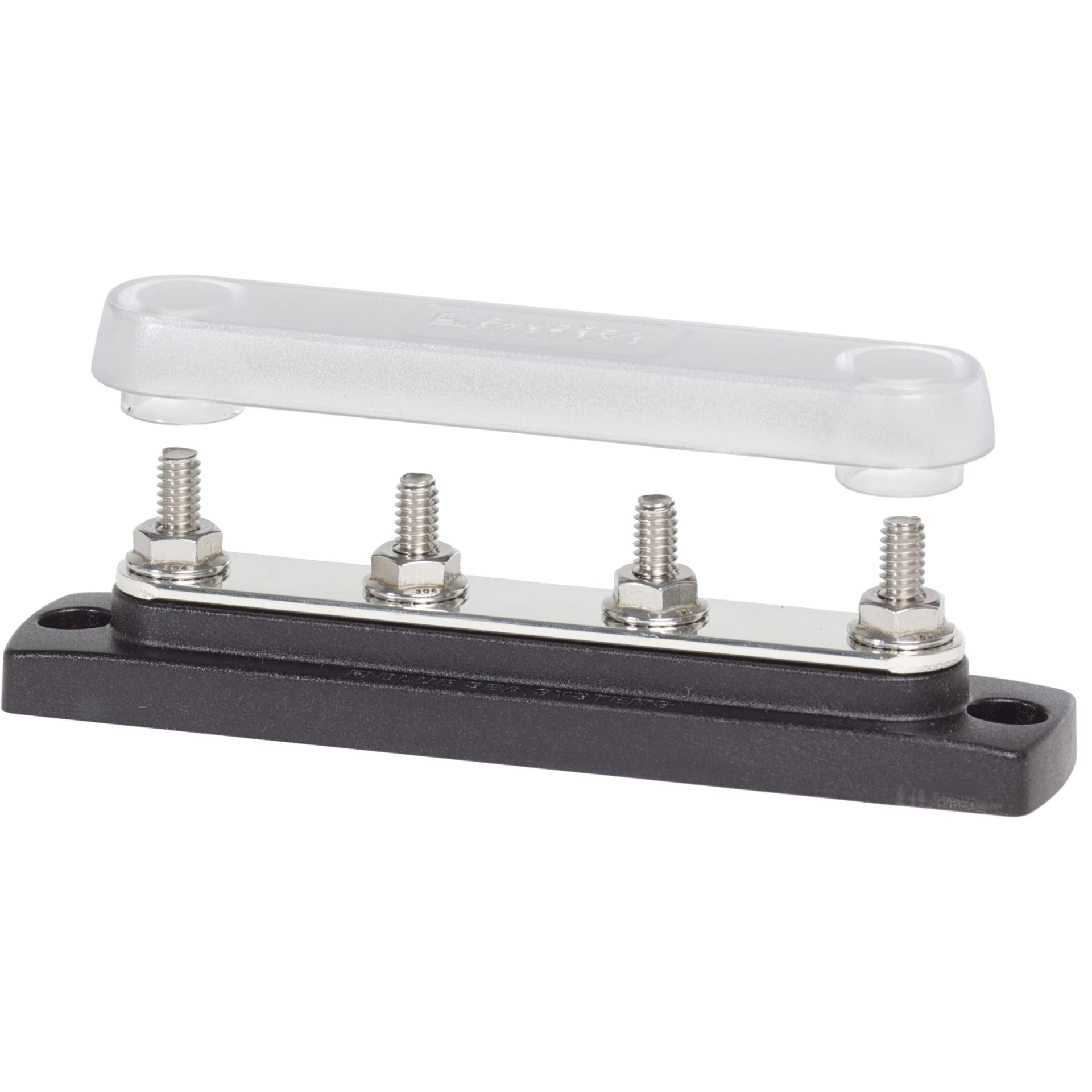 Blue Sea 2307 Common 150A BusBar - Four 1/4 in-20 Studs with Cover