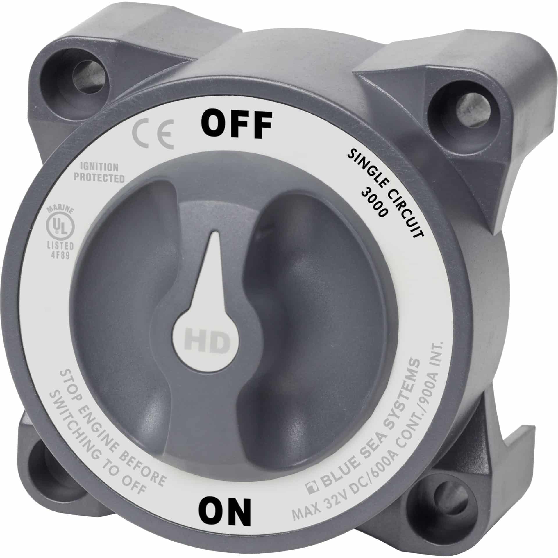 Blue Sea 3000 HD-Series Heavy Duty On-Off Battery Switch