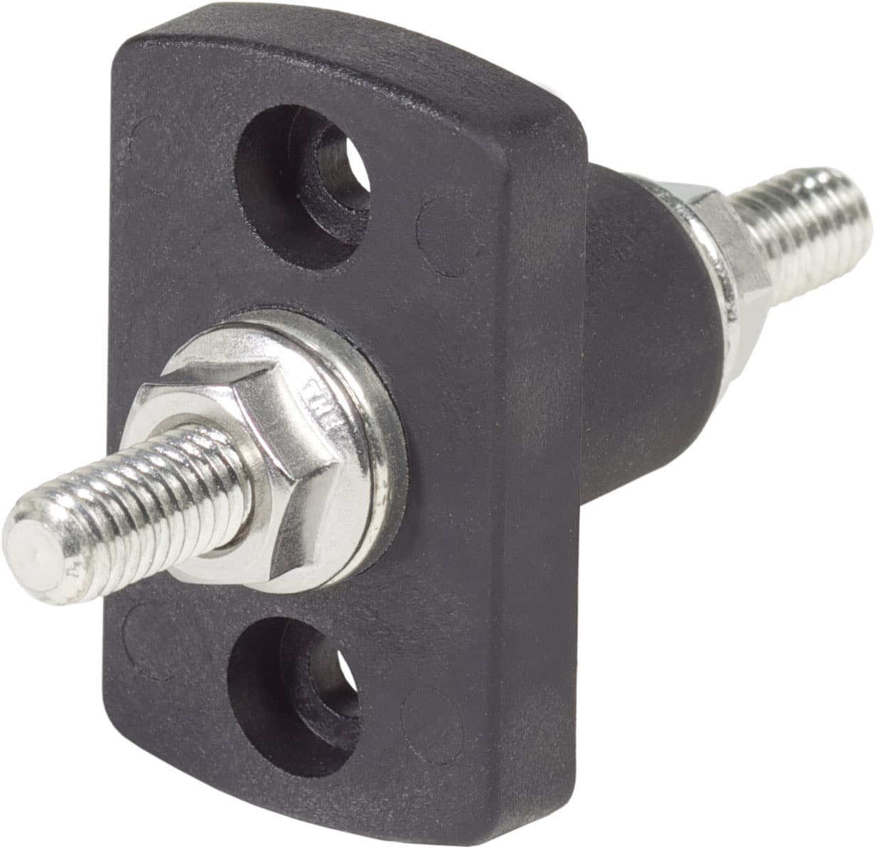 Blue Sea 2201 Terminal Feed Through Connector - 5/16in-18 Studs (Black)
