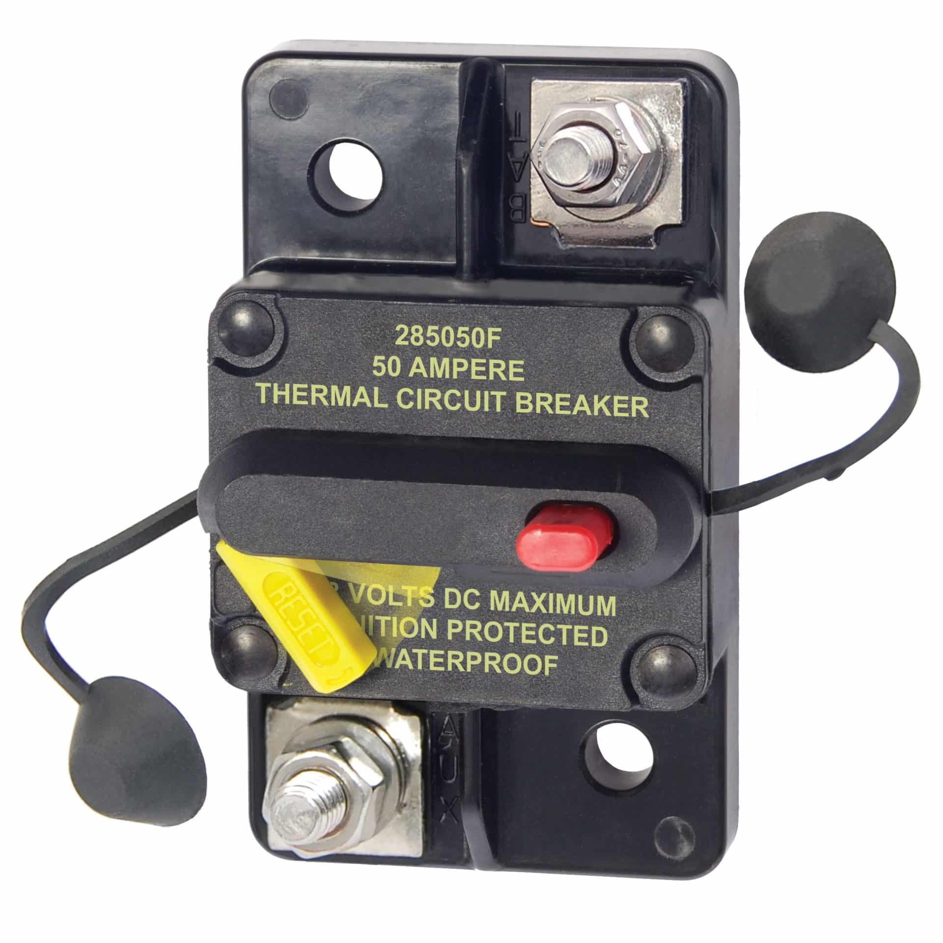 Eaton Bussmann 285 Series Hi-Amp Circuit Breaker, Type III Reset, 50A