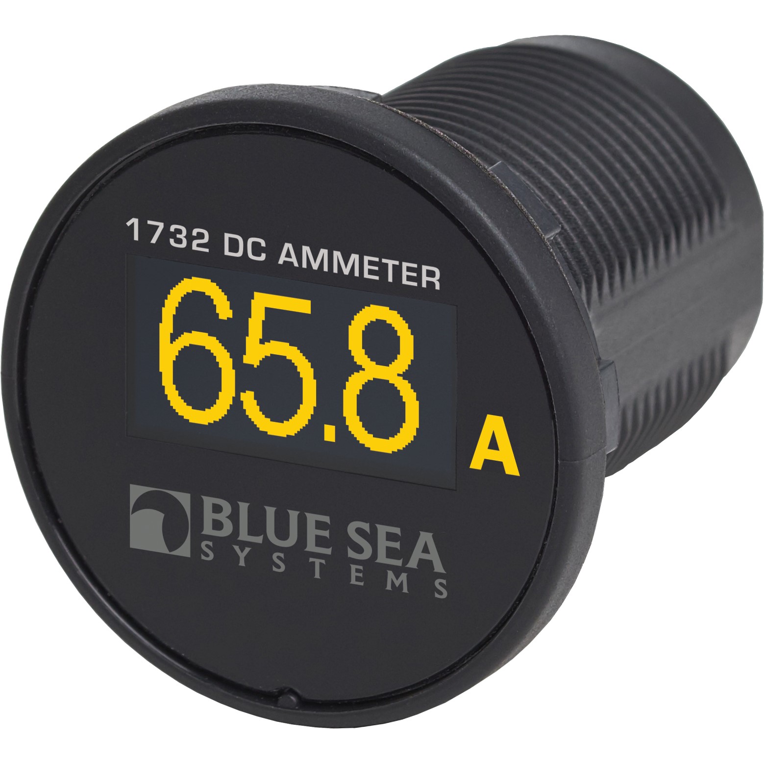 Blue Sea 1732 Mini OLED Ammeter - Yellow