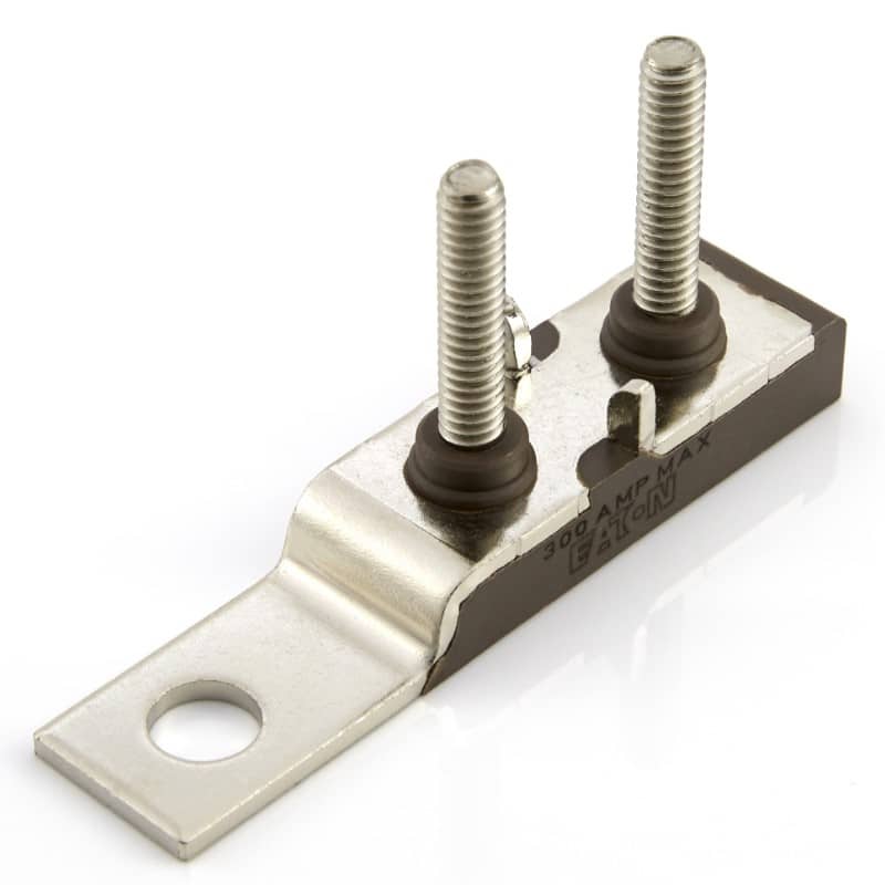 Eaton Bussmann CFBAR2-M8XSP MRBF Series Mounting Bar, M8 Dual Stud, 3/8 Mounting Hole