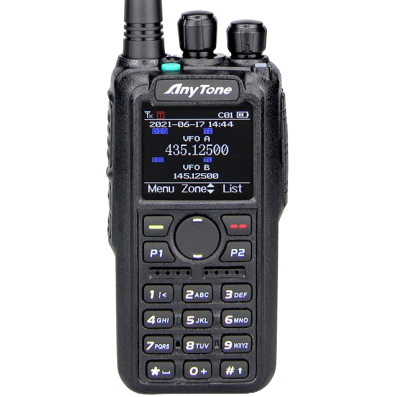 Anytone AT-D878UV II Plus Dual-Band DMR Handheld with Bluetooth, GPS, and APRS