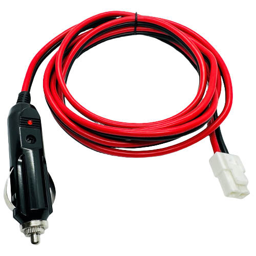 Male Cigarette Lighter Plug to Kenwood NX Series Mobile 2 Pin Power Connector - 6ft