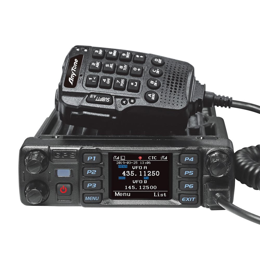 Anytone AT-D578UV III Pro DMR Tri-Band Amateur Mobile Radio with Bluetooth and GPS