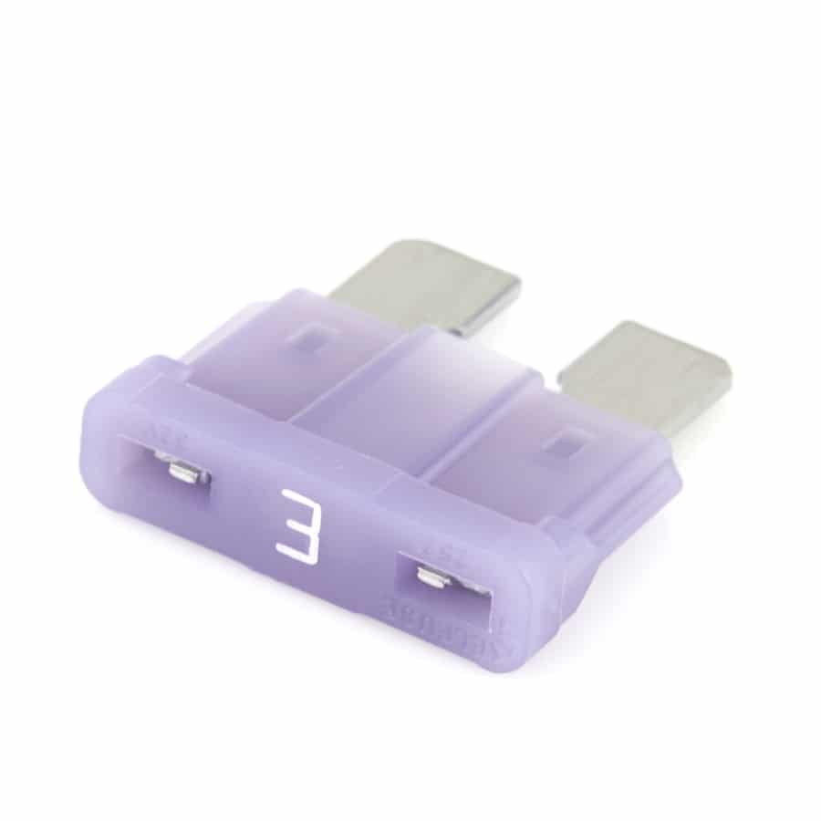 Littelfuse 0287003.PXCN ATO Blade Fuse, 3A, 32VDC, Violet