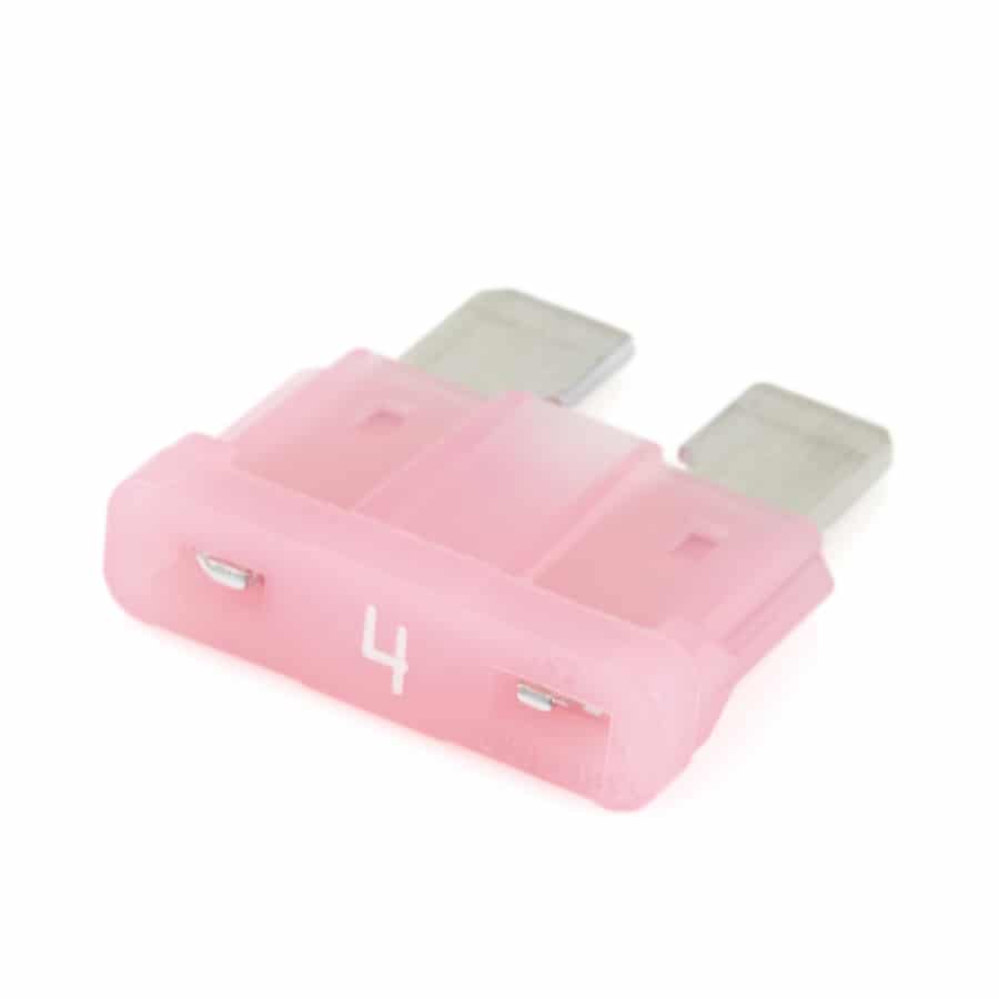 Littelfuse 0287004.PXCN ATO Blade Fuse, 4A, 32VDC, Pink