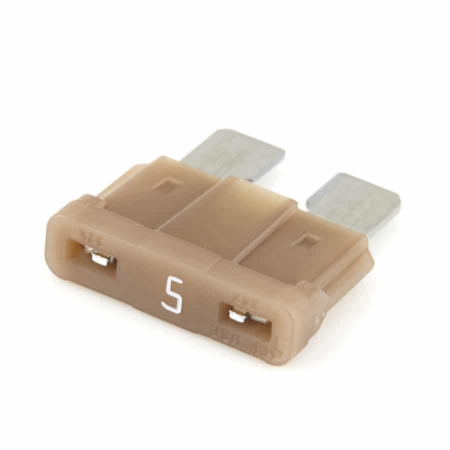 Littelfuse 0287005.PXCN ATO Blade Fuse, 5A, 32VDC, Tan