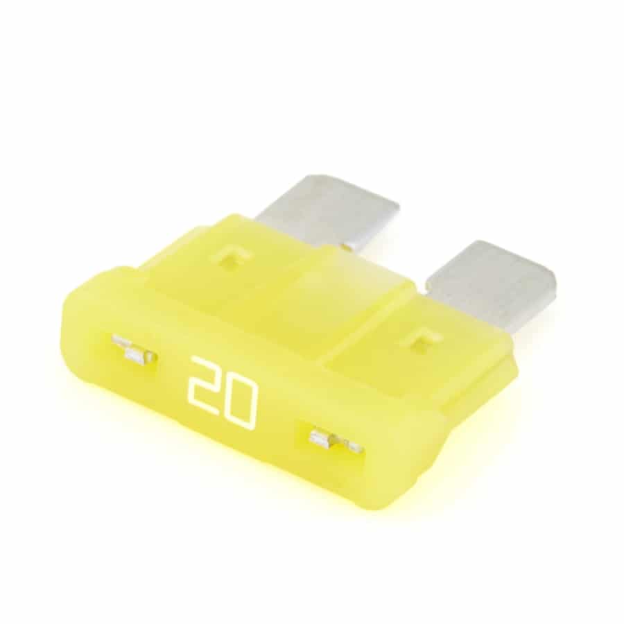 Littelfuse 0287020.PXCN ATO Blade Fuse, 20A, 32VDC, Yellow