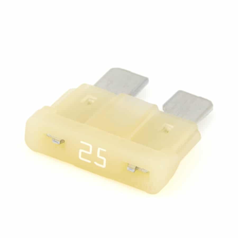 Littelfuse 0287025.PXCN ATO Blade Fuse, 25A, 32VDC, Clear Neutral