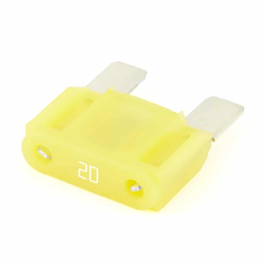 Littelfuse 0299020.ZXNV MAXI Blade Fuse, 20A, 32VDC, Yellow