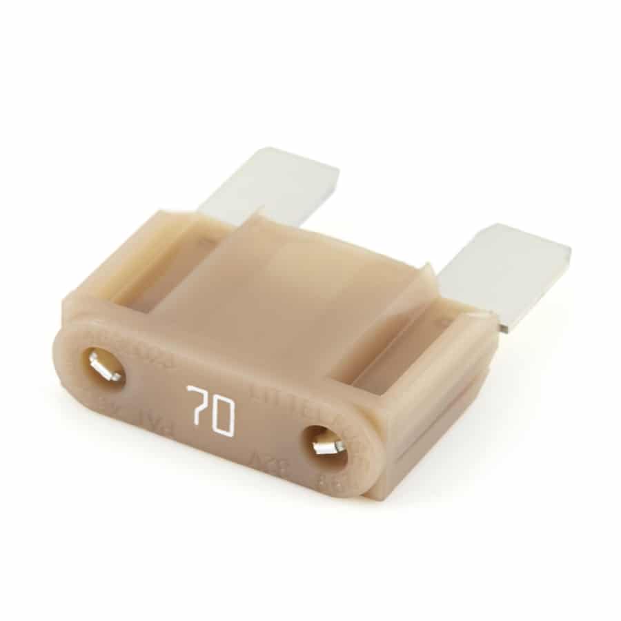 Littelfuse 0299070.ZXNV MAXI Blade Fuse, 70A, 32VDC, Tan