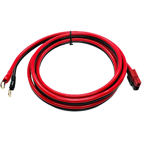 Powerpole® to 1/4 inch Gold Ring Terminal 10AWG Extension Cable - 6ft
