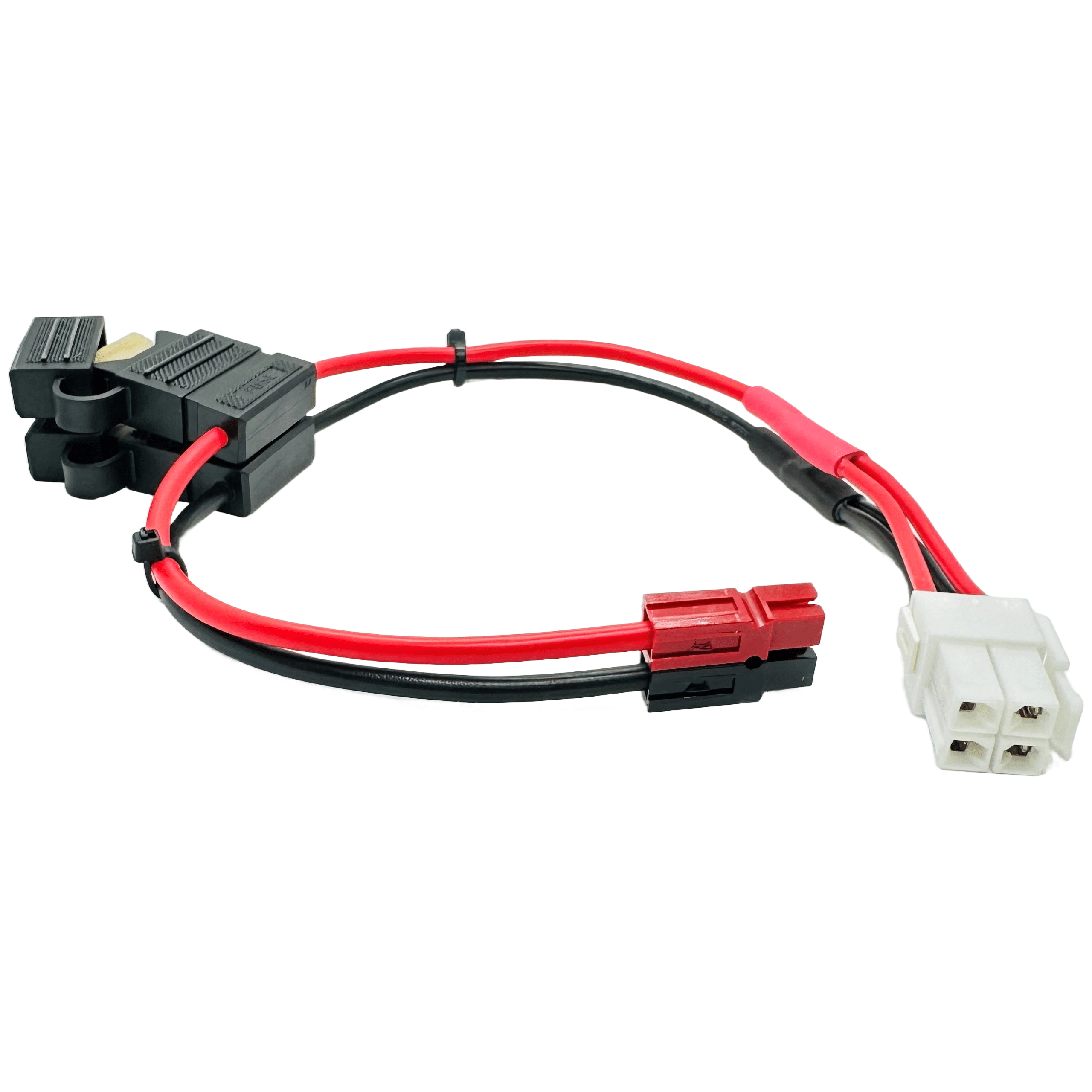 Powerpole® to 4 Pin HF Connector 25A ATO/ATC Inline Fused Adaptor Cable 12AWG