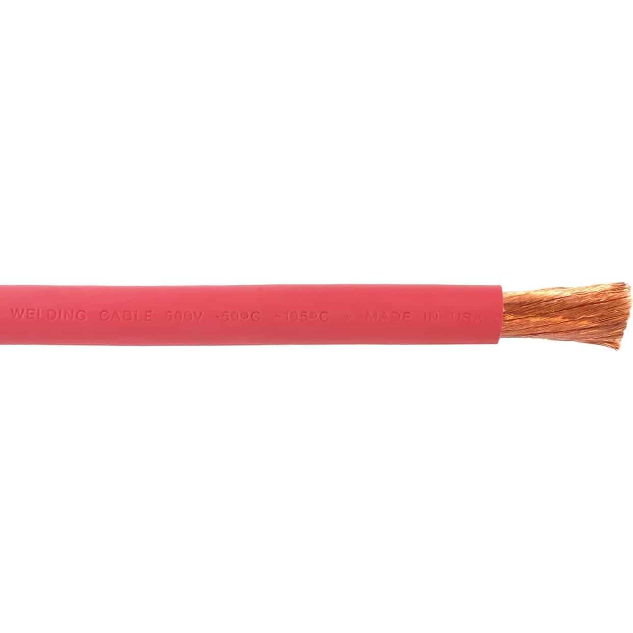 Welding Cable Red 4AWG - 250ft