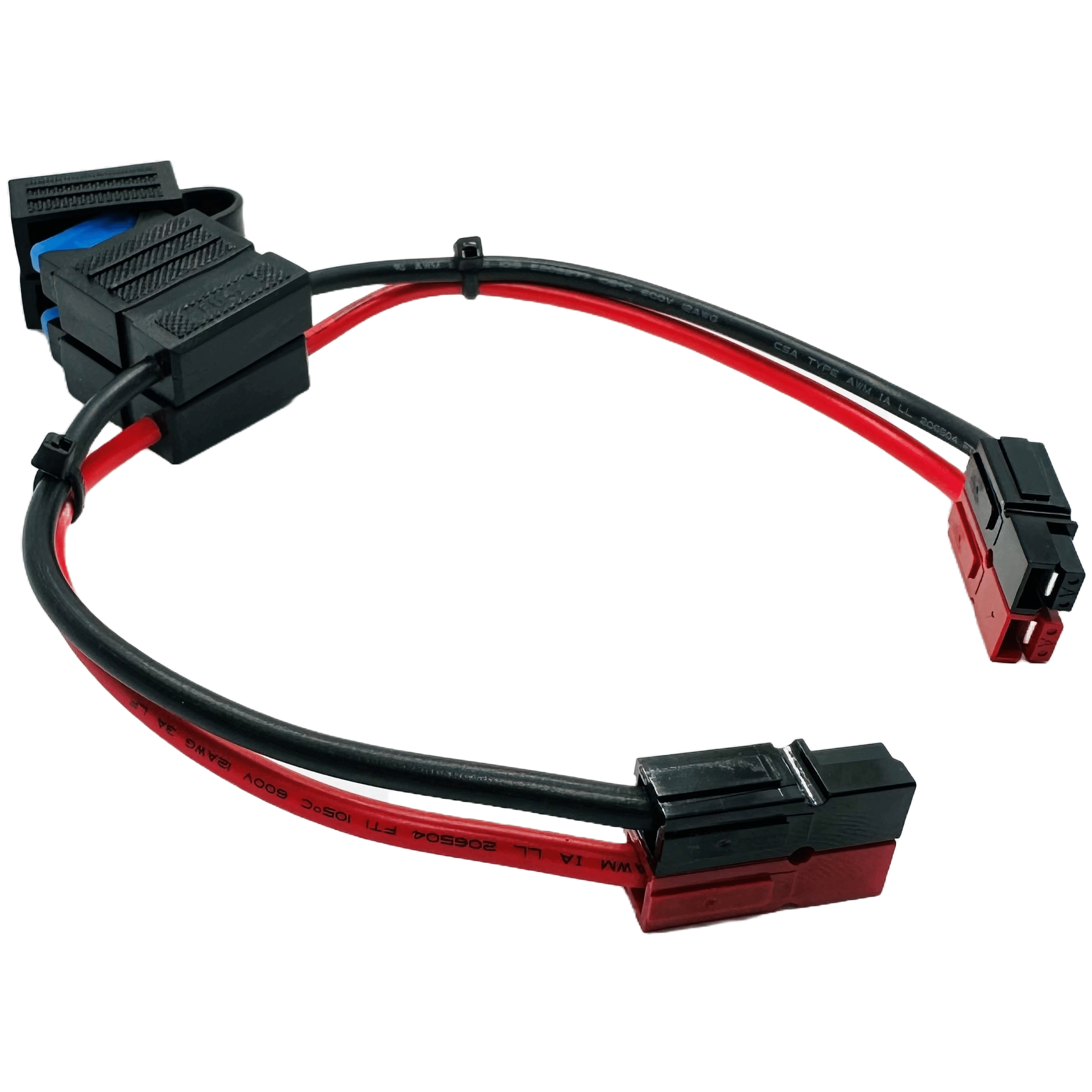 Powerpole® 15A ATO/ATC Inline Fuse Extension Cable - 12AWG