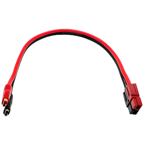 Powerpole® to 0.25 inch Gold F2 Female Connector 12AWG Adaptor Cable - 1ft
