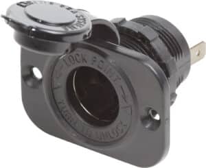 Blue Sea 1011 Dash Socket 12V DC with Watertight Cap