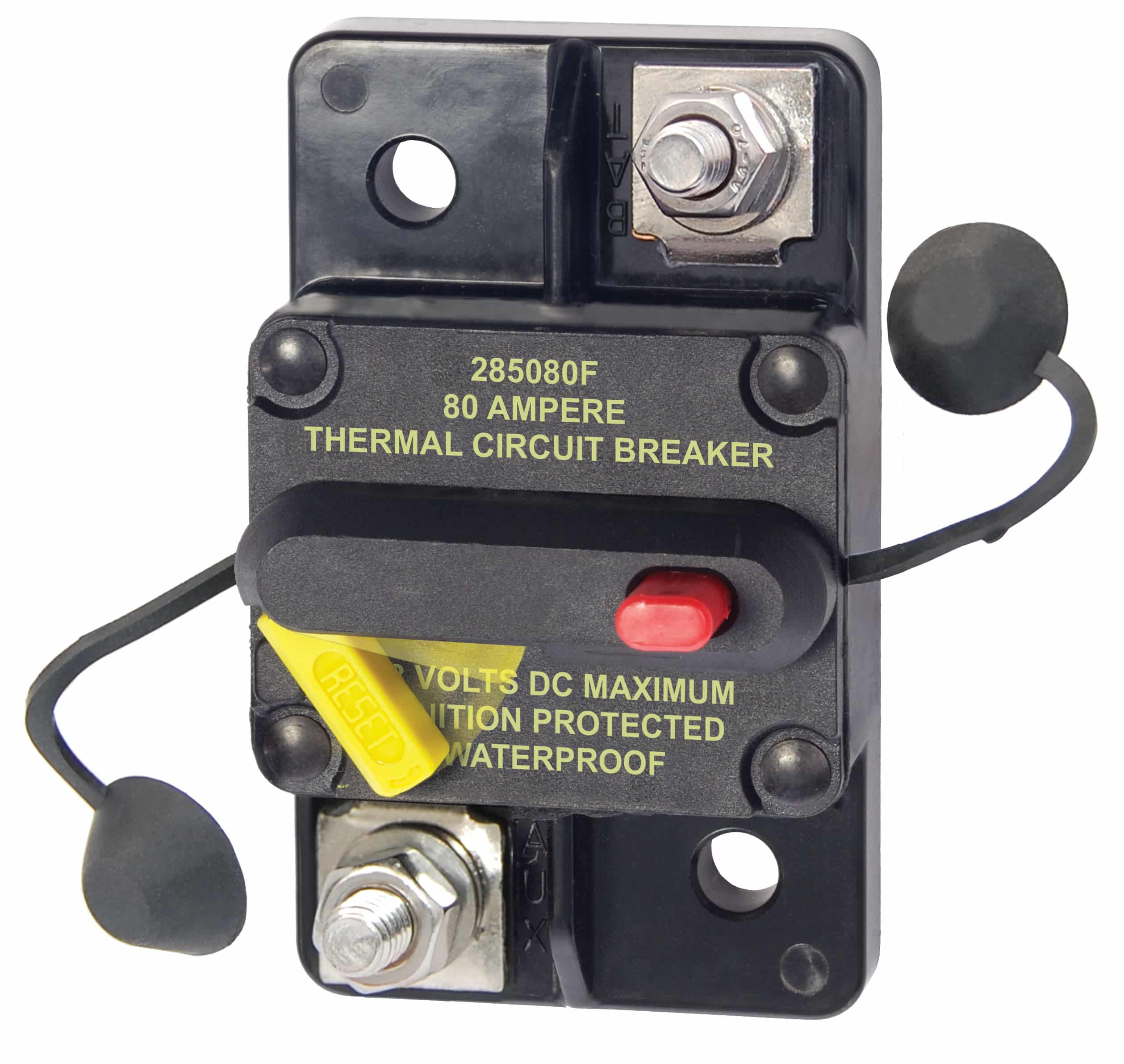 Eaton Bussmann 285 Series Hi-Amp Circuit Breaker, Type III Reset, 80A