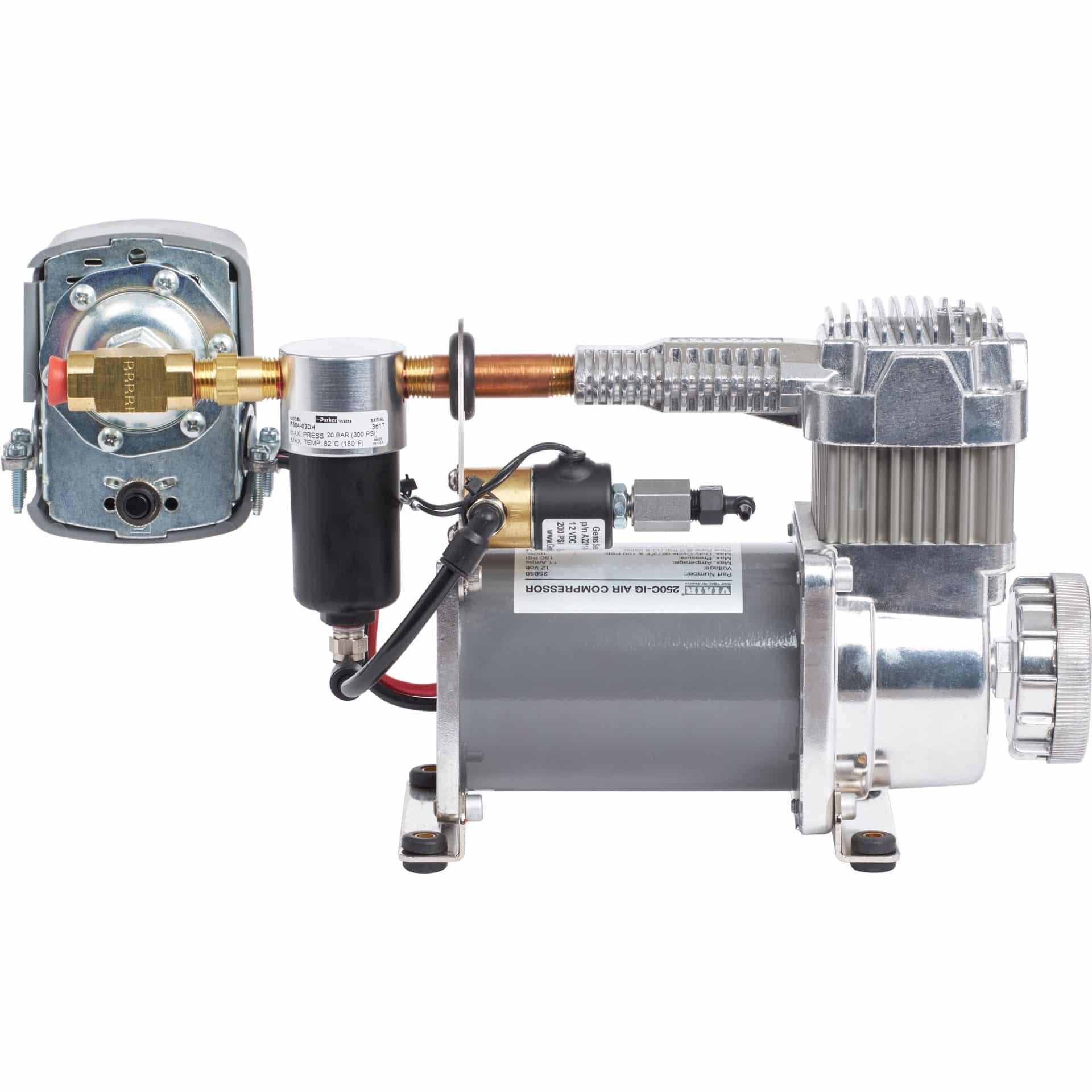 Blue Sea 7920 Air Brake Compressor - Horizontal Mount - Image 3