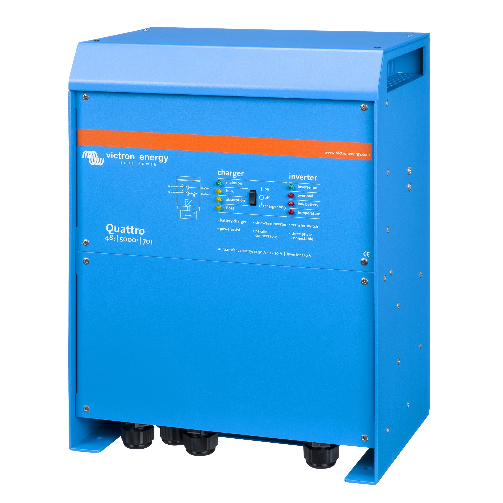 Victron Energy Quattro 48/5000/70-100/100 120V VE.Bus UL - Image 2