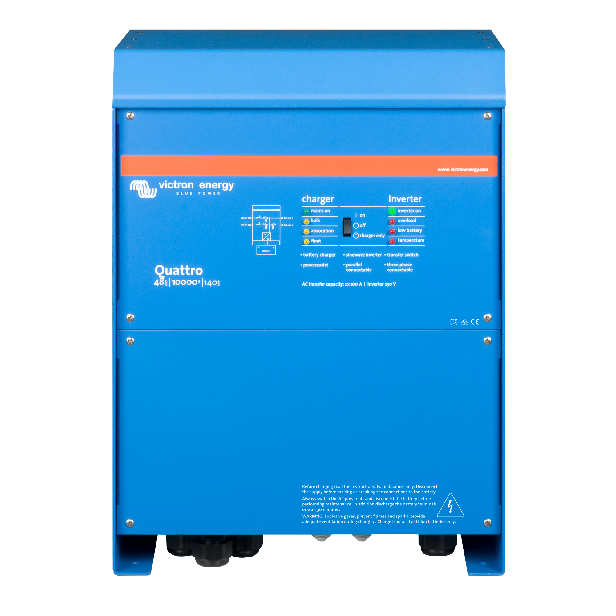 Victron Energy Quattro 48/10000/140-100/100 120V VE.Bus UL