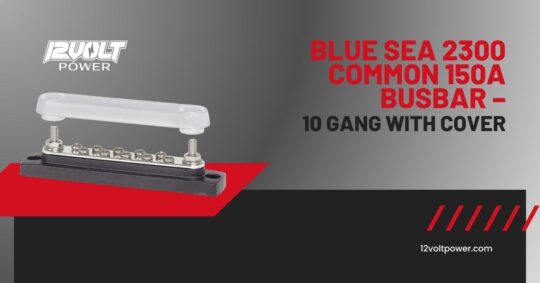Blue-Sea-2300-Common-150A-BusBar-–-10-Gang-with-Cover