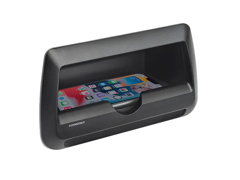 Scanstrut Waterproof Wireless Charger - Cove 3 Coil 15W phone charging pocket 12/24V