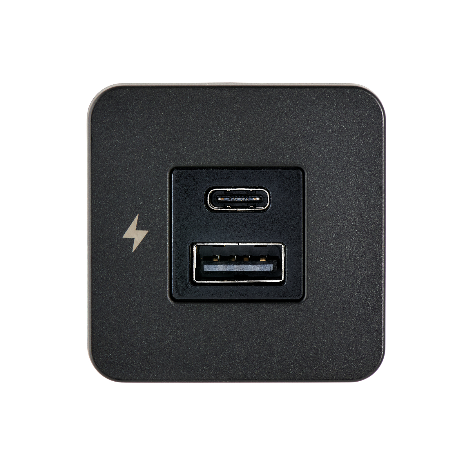 Scanstrut TILE - USB-A / USB-C Interiors Charging Socket 12/24V - Black Bezel