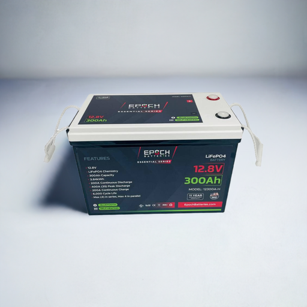 12V 300Ah (3.84kWh) Essential Series - Bluetooth & Heated LiFePO4 Battery - Image 6