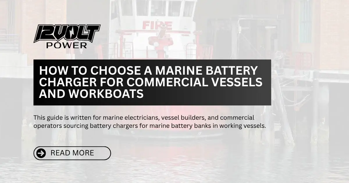 How to Choose a Marine Battery Charger