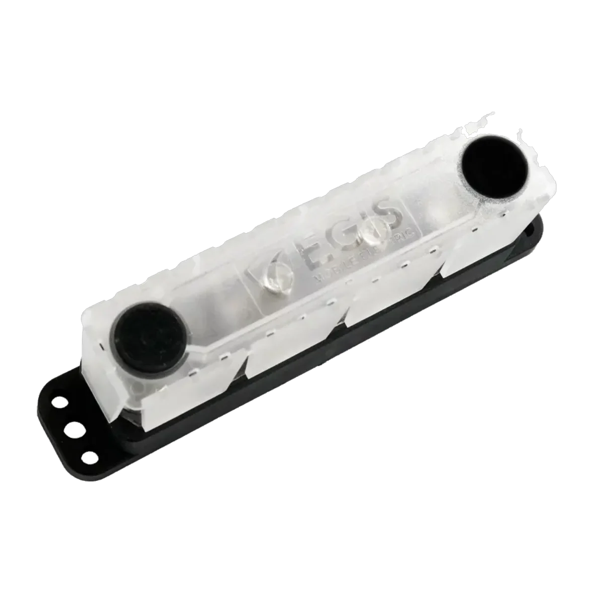 Egis Mobile Electric 6600-404B PowerBar 600A Four-Stud Busbar with 4 Screw Terminals – Black